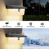 1 x RAW Customer Returns BENMA Solar Wall Light Outdoor Pack of 2 Outdoor Wall Lights with Motion Sensor, Solar Lamps for Outdoor Use with 3 Modes, IP65 Waterproof, 3000K Warm White for Garage Backyard Garden Porch Deck Patio Path - RRP €40.33