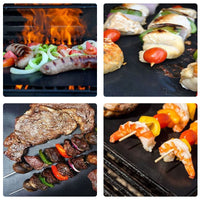 1 x Brand New BBQ grill mat for gas grill, non-stick grill mats Teflon baking mat reusable baking mats grill plate for gas grill and charcoal, electronic grill, oven, heat-resistant - RRP €19.99