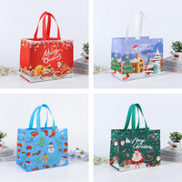 1 x RAW Customer Returns 4 Pack Reusable Christmas Shopping Bags, Large Tote Bag with Handle, Gift Bag, Shopping Bag for Holiday Christmas Event Party - RRP €60.0