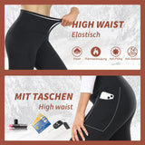 1 x RAW Customer Returns HIPOWER Pack of 3 Women s Thermal Leggings with Pockets Leggings Lined Winter High Waist Fleece Warm Leggings Opaque Black Sports Thermal Underwear Running Pants Yoga Pants A-Black 3, 3XL  - RRP €29.99