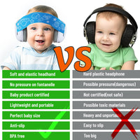 8 x Brand New shallyong baby earmuffs noise, hearing protection for babies and children from 0 years, baby headphones noise protection with elastic band, portable headphones protect babies hearing in loud environments - RRP €162.64