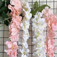 20 x Brand New URCheers 1.8M 6Ft Garlands-Fake Hydrangea Vine Flowers Plants-Artificial Hydrangea Garland Flower-Silk Vine,Ivy for Outdoor,Indoor,Garden,Hotel,Wedding,Wall,Bathroom,Decoration White  - RRP €349.4