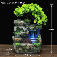 1 x RAW Customer Returns Rockery Stream Table Fountain, Zen Meditation Indoor Waterfall for Home Office Bedroom Desk Decoration - RRP €48.0