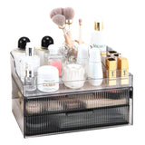 1 x RAW Customer Returns Homeanda Makeup Organizer Storage Compartments, Stackable Skin Care Cosmetic Organizer, Large Capacity Acrylic Makeup Organizer and Storage - RRP €30.44