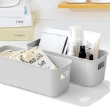 1 x RAW Customer Returns LYLIDIA Plastic Storage Box 30 cm Pack of 6 Gray Small Storage Basket Boxes Storage Organizer Box Baskets Storage for Kitchen Bathroom Cupboard Office Home Shelf Plastic Box - RRP €23.99