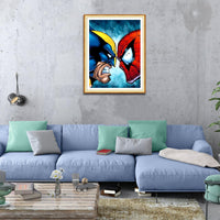 1 x Brand New MOGTAA Superhero Diamond Painting Adults, 5D Cartoon Diamond Painting Pictures for Beginners, Full Drill Diamond Art Cartoon Diamond Painting for Home Decor 30x40cm - RRP €20.4