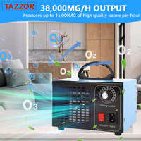 1 x RAW Customer Returns Ozone generator 38000mg hr, ozone device with 60 min timer, industrial ozone generator, O3 ozone air purifier up to 300 odor killer for car apartment smoke pet odors kitchen odors - RRP €70.58