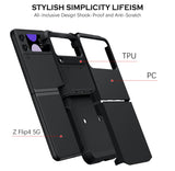 1 x RAW Customer Returns YINLAI Samsung Z Flip 4 Case, Mobile Phone Case Samsung Galaxy Z Flip 4 5G Protective Film Camera Protection  Hard Case Shockproof TPU Bumper PC Shell Protective Case for Samsung Galaxy Z Flip 4 5G, Black - RRP €13.1