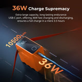 1 x RAW Customer Returns SMALLRIG NP-F970 10500mAh Replacement Battery for Sony NP-F970 F750 F550, PD 36W USB-C 3.5 Hours Fast Charge, Camera Battery with OLED Screen for Camera, LED Video Light, Camcorder, Orange - 4576 - RRP €88.9