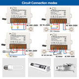 1 x RAW Customer Returns DieseRC 2 Channel Wireless Relay Remote Control Switch 433Mhz RF AC 220V 230V 10A Relay Receiver with 2 Keychain Transmitters, Large Terminal Lug Easy Wiring - RRP €21.99