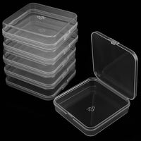 1 x RAW Customer Returns ZEONHEI 40 pieces 7 x 7 x 1.7 cm small storage boxes with lid, mini plastic storage container, transparent plastic sorting box for small parts, beads, jewelry accessories, screws - RRP €21.99