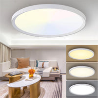 4 x Brand New Yexati ceiling lamp LED ceiling light 18W, LED ceiling light 3 colors to choose from 6500K 4000K 3000K, bathroom lamp ceiling IP44 for hallway bedroom balcony living room office kitchen basement 230 - RRP €52.8