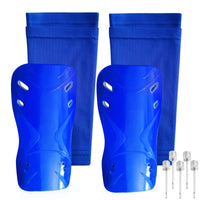 1 x RAW Customer Returns Shin Guards Children Football, Shin Guards Football with Non-Slip Socks, Shin Guards Lightweight Durable for Boys Girls Teenagers Years 3-18 S, Blue  - RRP €10.07