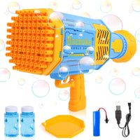 6 x Brand New Herefun Bubble Gun, 88 Holes Automatic Bubble Machine Set, Gatling Bubble Machine, Bubble Blower Toy for Kids Birthday Carnival Garden Wedding Gifts - RRP €168.12