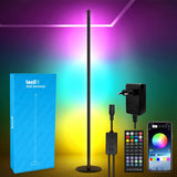 1 x RAW Customer Returns TOCLL LED RGB Corner Lamp Floor Lamp RGB Floor Lamp Color Changing Modern With Remote Control Dimmable App Control Music Sync Timer for Living Room Bedroom Children s Room Party Game - RRP €35.28