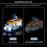 1 x RAW Customer Returns Led Light Set for Lego Ice Cream Truck, Decoration Lighting Set for Lego 60253 City Great Vehicles Ice Cream Truck Creative Toy Lighting Set Only, Building Brick Not Included  - RRP €16.13