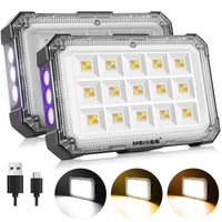 1 x RAW Customer Returns MEIKEE LED battery work light UV light LED 2 pieces - RRP €34.84