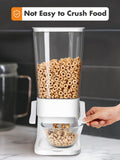 1 x RAW Customer Returns Tokokimo cereal dispenser, does not chop up cereal when dispensing, wall-mounted cereal dispenser for cornflakes, pasta and dry food for dogs, HBT 42x16x16cm, 5L, white - 1 piece - RRP €32.99