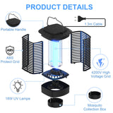 1 x RAW Customer Returns HOTOOLME Quadra Insect Killer Electric Strong Electric Mosquito Lamp with UV Light Waterproof Mosquito Killer Fly Traps Insect Killer Camping Garden  - RRP €26.21