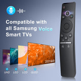 1 x RAW Customer Returns Voice remote control for Samsung Smart TV, suitable for all original Samsung TVs with voice function - RRP €33.33