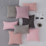 1 x Brand New MIULEE Pack of Pillowcase Granula Cushion Cover Soft Square Decorative for Sofa Bed Polyester Blend 45 x 45cm 2 Pieces Dark Pink - RRP €22.8