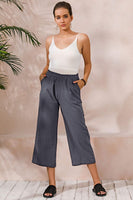 1 x RAW Customer Returns Ecupper Capris Pants Women Summer Plus Size Cotton Casual Pants - RRP €32.99