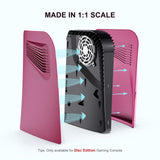 1 x RAW Customer Returns Cover for PS-5 Disc Edition, innoAura Faceplate for PS-5 with Cooling Air Slots, Anti-Scratch Dustproof Plate for PS-5, Premium ABS Replacement Shell for PS-5 Disc Edition Cosmic Red  - RRP €19.4