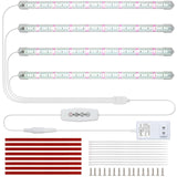 10 x Brand New MOYA STD White Grow Light LED Light Strip for Indoor Plants, 16in 6000K T5 Full Spectrum Plant Light Lamp with 240 Plant Light LEDs, Auto ON Off 3 6 12h Timer 5 Brightness - RRP €329.9