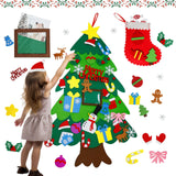 1 x RAW Customer Returns Oxdigi Felt Christmas Tree for Kids, 31 2 Ornaments with Christmas Stocking, Picture Frame, Perfect Christmas Decoration for Doors, Windows, Children s Room, Hanging Decoration DIY Gifts - RRP €8.05