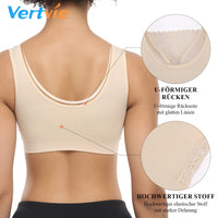 1 x RAW Customer Returns Vertvie Women s Strech Without Underwire Push Up Yoga Sports Bra Top Set for Fitness Training Padding Pack of 3 EU 3XL Day 4XL, Black White Skin Color  - RRP €29.84