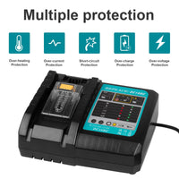 1 x RAW Customer Returns LabTEC DC18RC Battery Charger 14.4V 18V Replacement for Makita DC18RC DC18RA DC18SF Compatible with L1430 BL1860 BL150 BL1820 BL1830 BL1850B BL1840 Li-Ion LXT Tool Battery - RRP €19.2