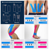 18 x Brand New Kinesiology Tape 5cm x 5m 6 Rolls Physio Tape Therapy Tape for Athletic Sports, Recovery and Physiotherapy Free, Waterproof, Uncut Black  - RRP €453.6