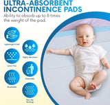 1 x RAW Customer Returns Healqu Baby Changing Mat - Disposable Pad - Pack of 100, Ultra Soft, Absorbent and Waterproof - for Changing Table and Baby Bed - Change Diapers Without Dirty Surfaces - 43x 60 cm - RRP €32.99