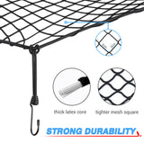 1 x RAW Customer Returns MICTUNING trailer net 2x3M-trailer net transport net elastic with 8 hooks and corner markings for load securing - RRP €21.59