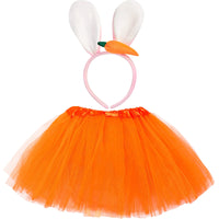 1 x RAW Customer Returns Syhood Easter Bunny Rabbit Costume with Ear Headband Tutu Outfit Set Animal Rabbit Ears Costume for 2-8 Years Old Kids Toddler Baby Party Decoration - RRP €9.56