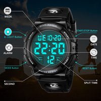 1 x RAW Customer Returns CIVO Men s Watch Digital Sport Outdoor 50M Waterproof Large Dial Military - Black Tactical LED Digital Wrist Watch With Alarm Calendar Stopwatch - RRP €21.99