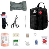 1 x RAW Customer Returns First Aid Kit, Medical Tactical Bag, Medical Bag for Camping, Hunting, Hiking, Home, Car and Adventure, Trauma Kit, Military Combat Survival Everyday Carry Bleeding Control - RRP €40.33