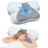 3 x RAW Customer Returns Homesuit Orthopedic Pillow Anti Snoring Pillow Migraine Pillow Ergonomic Pillow Side Sleeper and Back Sleeper Memory Foam Pillow Neck Support Pillow Side Sleeper Pillow - RRP €102.84