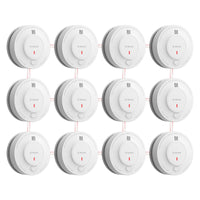 1 x RAW Customer Returns X-Sense networked smoke detector with 10-year battery, fire alarm with mute function, complies with EN 14604 standard, SD19-W, set of 12 - RRP €229.99