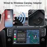 1 x RAW Customer Returns Doohoeek Wireless CarPlay Adapter for iPhone, Wireless Adapter for Apple Carplay, for cars from 2015 and iOS 10 or higher, 5 GHz WiFi Auto Connect, White - RRP €30.24