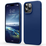 27 x Brand New Flyzoo Case for iPhone 14 Pro Max Liquid Silicone Case Slim, Stylish, Shockproof Raised Edge Camera Screen 4 Layer Cover Case with Anti-Scratch Microfiber Lining, 6.1 , Dark Blue - RRP €369.9