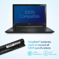 1 x RAW Customer Returns NinjaBatt Battery for Lenovo L12M4E01 L12L4A02 L12S4A02 L12S4E01 S510P Z710 IdeaPad Z50-70 Z50-75 Z70-80 G50-70 G5-80 G50-45 G400s G500s G505s S410p - High Performance 4 Cells 2200mAh 33W h  - RRP €34.99