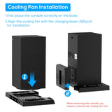 1 x RAW Customer Returns FYOUNG Fan Stand for Xbox Series X with Headset Holder Accessory Set, Series X Fan Cooling System with Controller Charger and Headset Holder - RRP €47.39