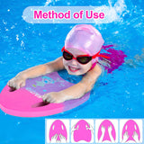 3 x Brand New Children s swimming board, swimming board kickboard for children and adults, training equipment PE foam swimming board with handles, cartoon pattern swimming board for swimming exercises training - RRP €36.3