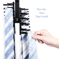 1 x Brand New Tie Holder Rotatable Adjustable Tie Holder Belt Holder Rack Tie Rack Organizer Multilayer Design with Non-Slip Clips for Ties, Belts, Socks, Scarves Up to 20 Ties or Belts - RRP €10.0