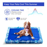 9 x Brand New Lauva cooling mat for dogs and cats, cooling mat for dogs and cats, cooling dog blanket, cold gel pad for home, cats and dogs, self-cooling mat blue for home and on the go - RRP €199.17