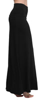 1 x RAW Customer Returns Urban GoCo Women s High Waisted Elastic Fitted Skirt Bodycon Yoga Long Maxi Bell Skirt Black S - RRP €29.98