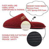 1 x Brand New ofoot Women s Warm and Fuzzy Home Slippers Indoor Bedroom Shoes with Memory Foam Insole Non-Slip Rubber Soles - RRP €58.8