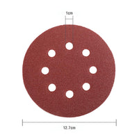 1 x RAW Customer Returns WORKPRO Pack of 150 sandpaper 125 mm Velcro sanding discs, sanding sheets grain size 60 80 100 150 180 240 320 400 600, 8 hole round for eccentric sanders - RRP €20.99