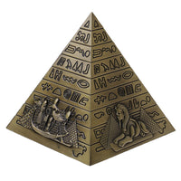 1 x RAW Customer Returns Sharplace Retro Egypt Pyramid Model as Collection Gift - Bronze - RRP €20.4